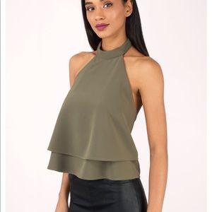 Tobi high neck halter top